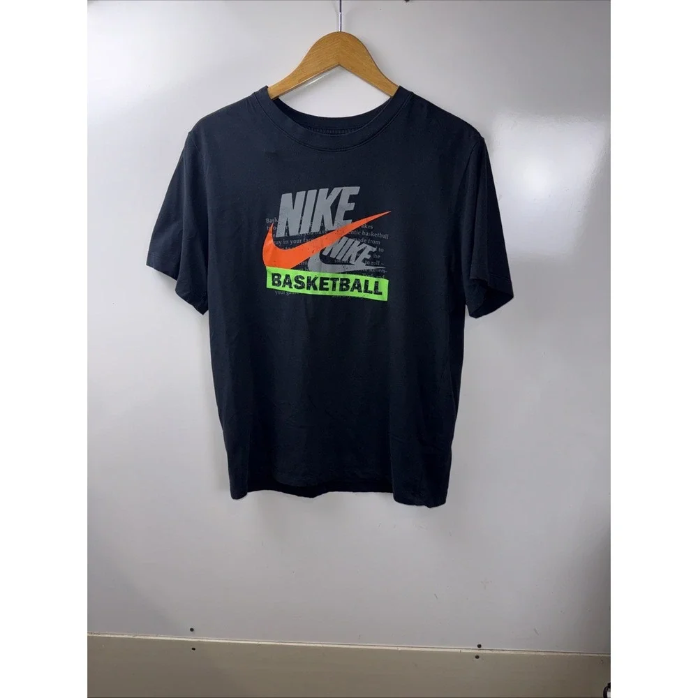 MENS NIKE AIR TSHIRT SZ Large Black Basketball Tee